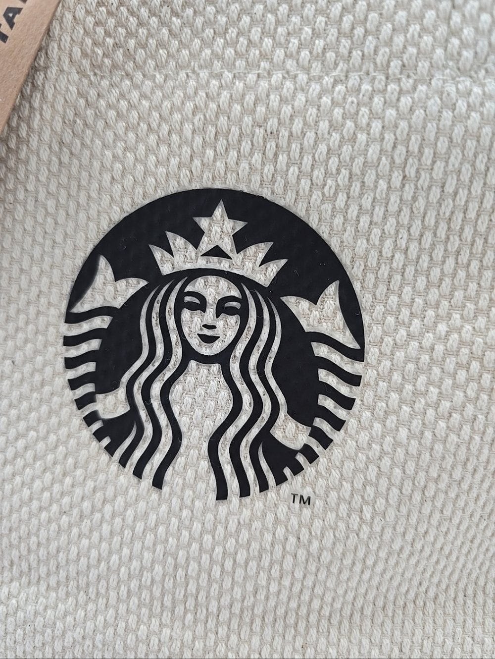 NWT Starbucks Merchandise Goddess Patchworkwoven Tote Top Handle Bag - Picture 2 of 13